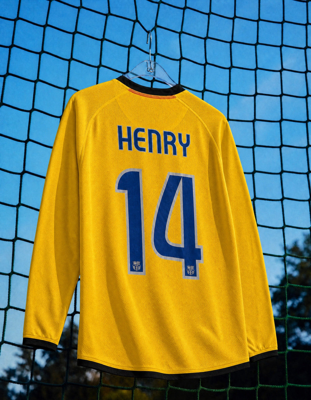 Henry Barcelona Away Long Jersey 2008/09 — image 4