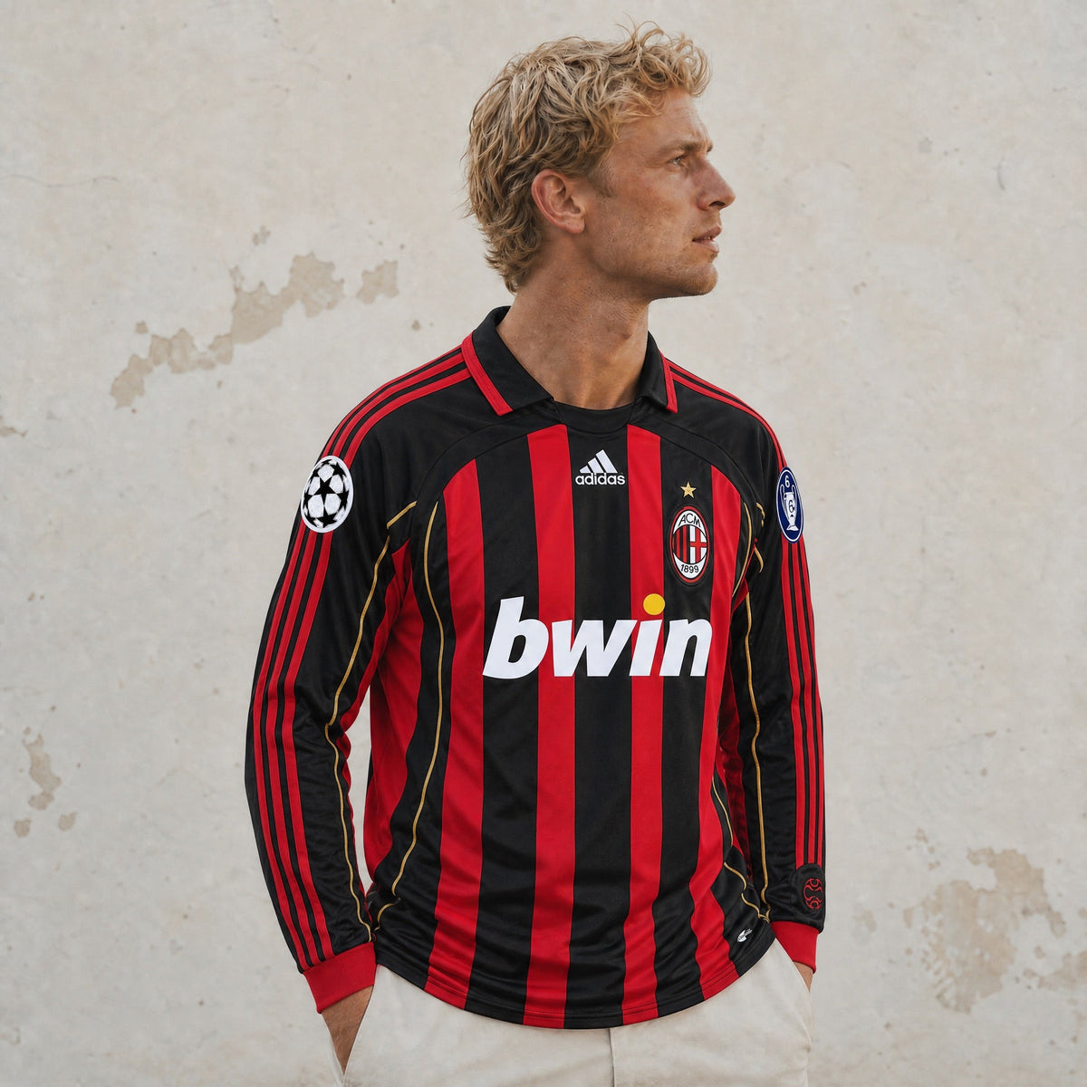 Kaká AC Milan Home Long-Sleeve Jersey 2006/07 — image 3
