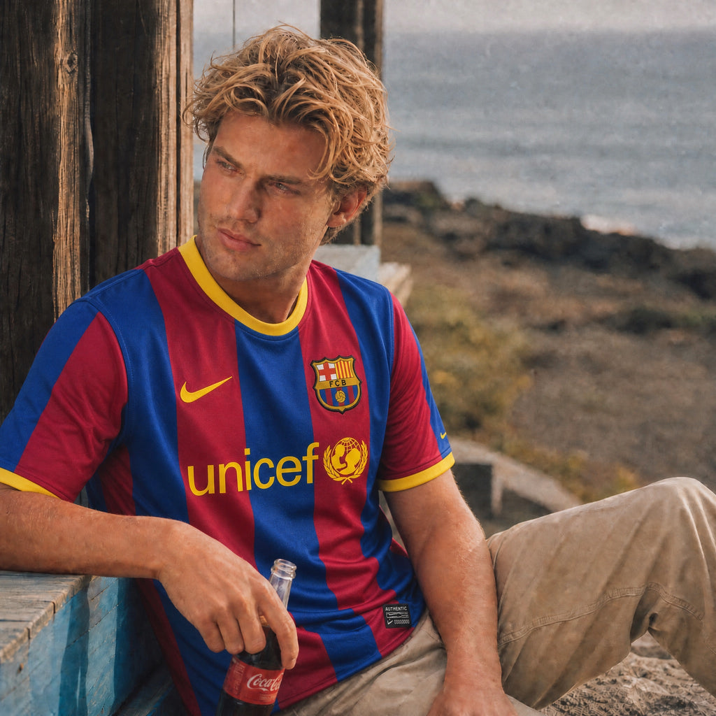 Messi Barcelona Home Jersey UCL Final 2010/11 — image 3