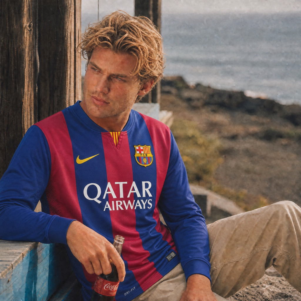 Messi Barcelona Home Long Jersey 2014/15 — image 3