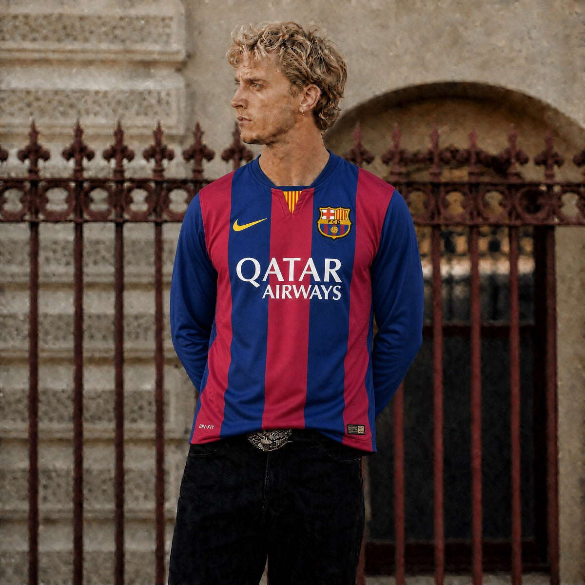 Maglia Neymar Barcellona Home Long Sleeve 2014/15