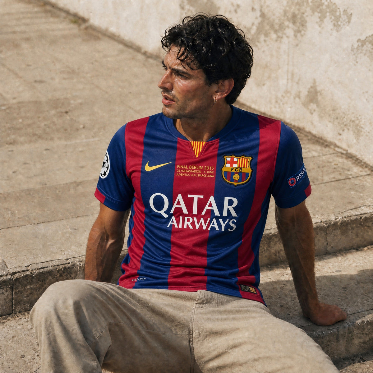 Suarez Barcelona Home Jersey UCL Final 2014/15 — image 3