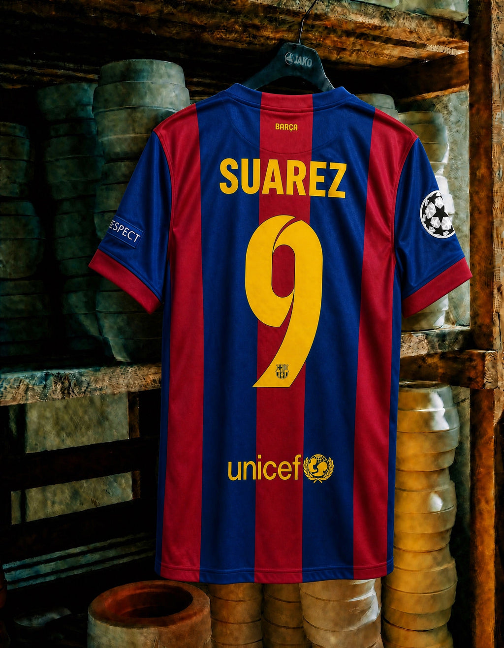 Maglia Suarez Barcellona Home Final UCL 2014/15