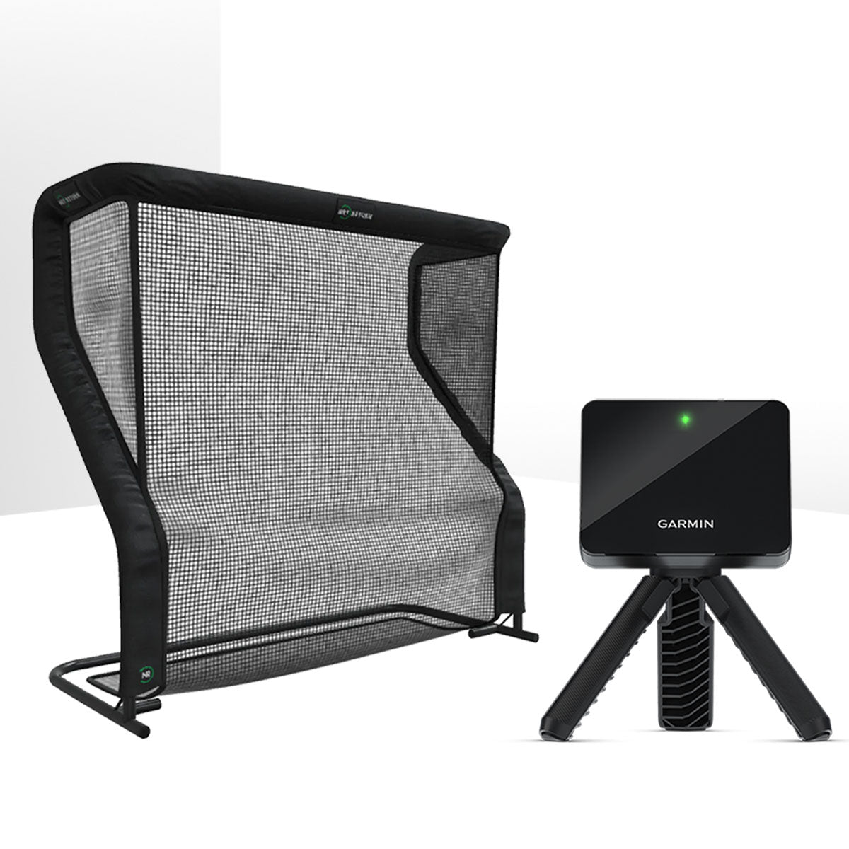 Garmin Approach R10 Golf Launch Monitor Home Net Studio with The Net Return Premium Hitting Net Package