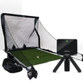 Garmin Approach R10 Golf Launch Monitor Home Net Studio with The Net Return Premium Hitting Net Package