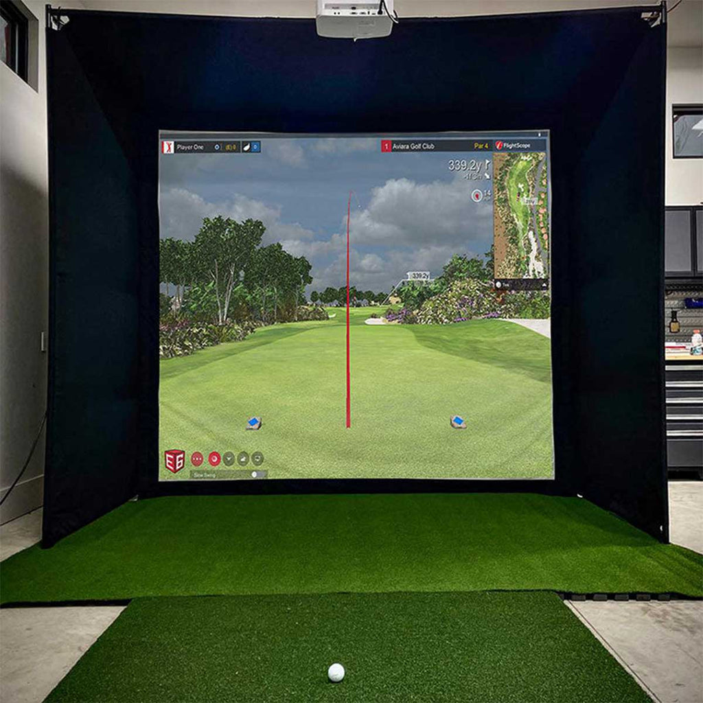 Garmin Approach R50 with PlayBetter SimStudio™ BYO (Build Your Own) Package – Custom Home Golf Simulator Studio Builder with Impact Screen, Enclosure, Optional Mats, Projector & More