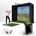 Garmin Approach R50 with PlayBetter SimStudio™ BYO (Build Your Own) Package – Custom Home Golf Simulator Studio Builder with Impact Screen, Enclosure, Optional Mats, Projector & More