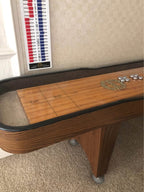 Qualifier Shuffleboard Table - Compact Design, Professional Playfield & Easy Assembly