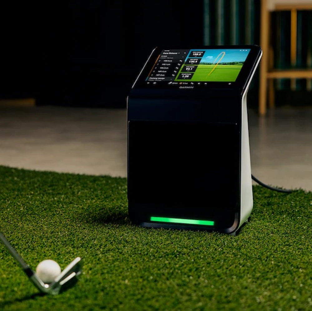 Garmin Approach R50 with PlayBetter SimStudio™ ESSENTIALS Package | Golf Simulator Studio with Impact Screen, Enclosure, Hitting Mat & Projector