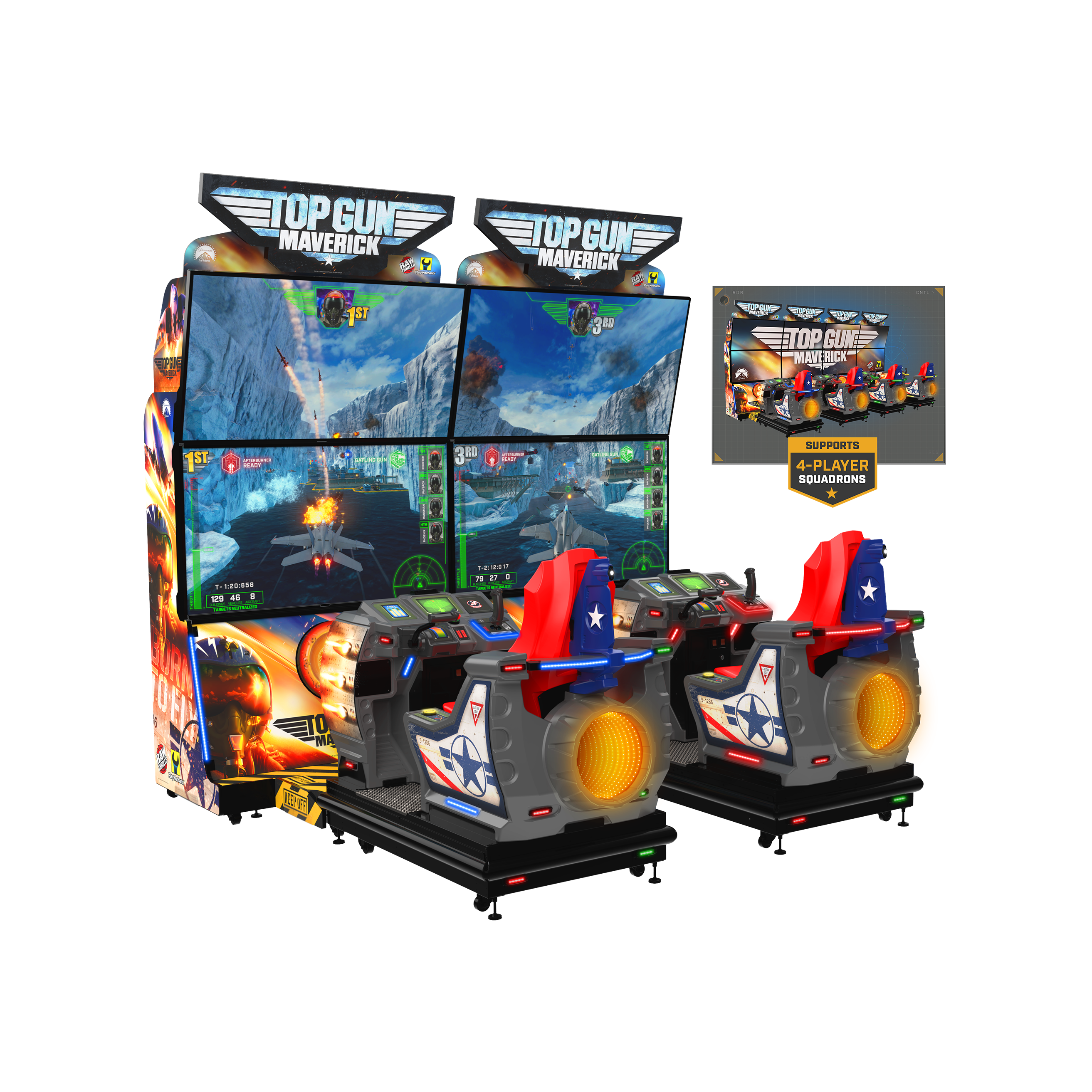 Raw Thrills Top Gun Maverick Arcade Game