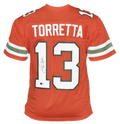 Gino Torretta Autographed Signed Miami College Orange Football Jersey (Beckett)