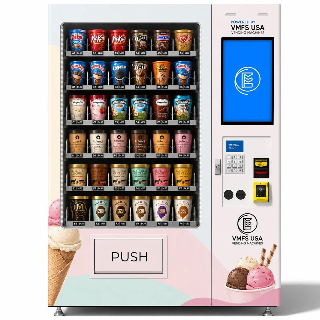 Frozen Ice Cream Vending Machine