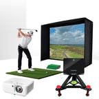 Garmin Approach R10 with PlayBetter SimStudio™ BYO (Build Your Own) Package – Custom Home Golf Simulator Studio Builder with Impact Screen, Enclosure, Optional Mats, Projector & More