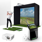 Garmin Approach R50 with PlayBetter SimStudio™ BYO (Build Your Own) Package – Custom Home Golf Simulator Studio Builder with Impact Screen, Enclosure, Optional Mats, Projector & More