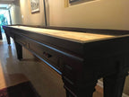 Worthington Shuffleboard Table - Italian Gothic Elegance with Champion’s Signature Playfield