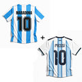 Maglia Maradona Argentina Home 1986 Vittoria Mondiali + Maglia Messi Argentina Home 2026 World Cup