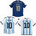 Maglia Messi Argentina Away World Cup Final 2014 + Maglia Messi Argentina Home 2022 World Cup Winners + Maglia Messi Argentina Home 2026 World Cup