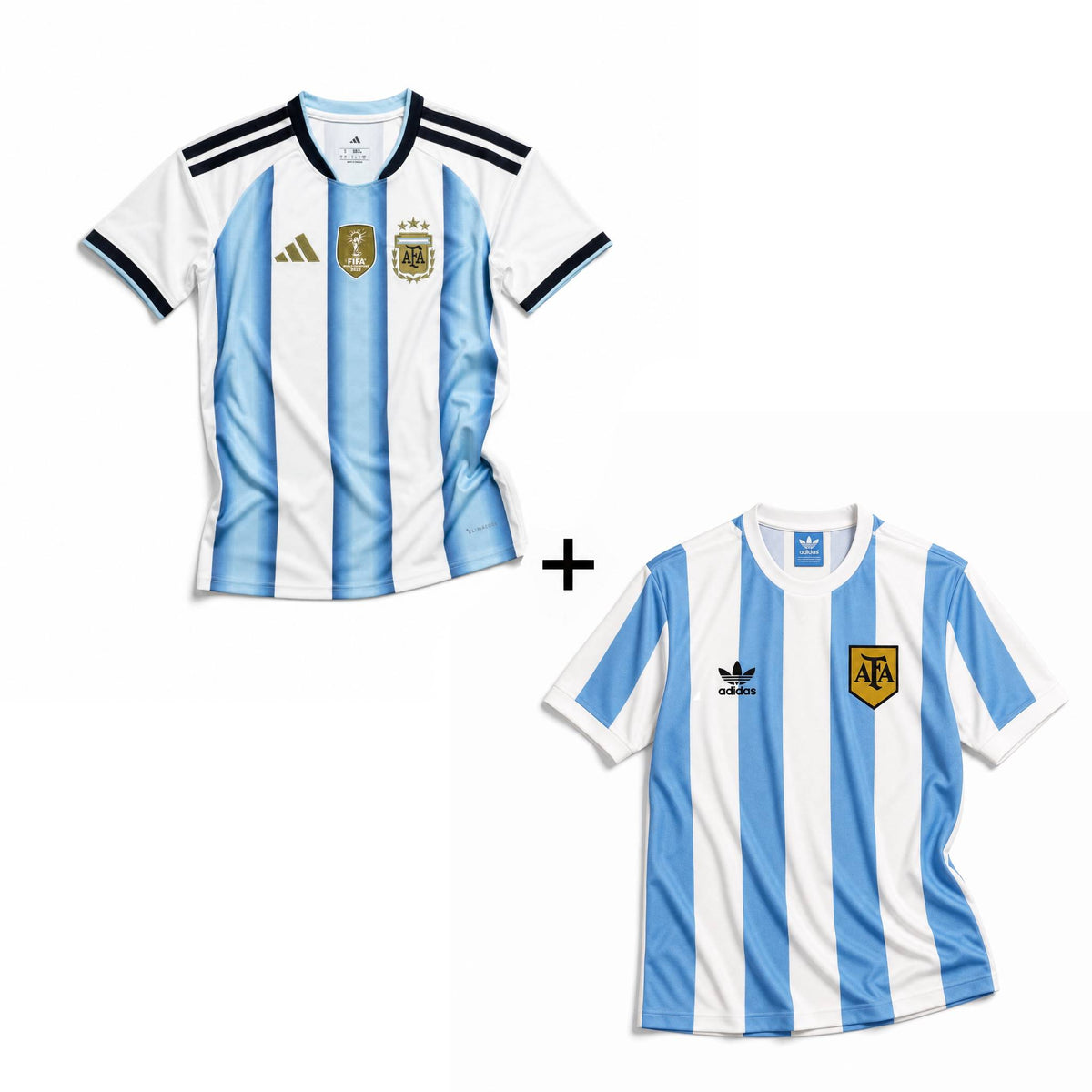 Argentina Maglia Home 1978 Vittoria Mondiali + Argentina Maglia Home 2026 World Cup