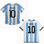 Maglia Messi Argentina Home 2010 + Maglia Messi Argentina Home 2022 World Cup Winners