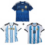 Maglia Messi Argentina Away World Cup Final 2014 + Maglia Messi Argentina Home 2022 World Cup Winners + Maglia Messi Argentina Home 2026 World Cup