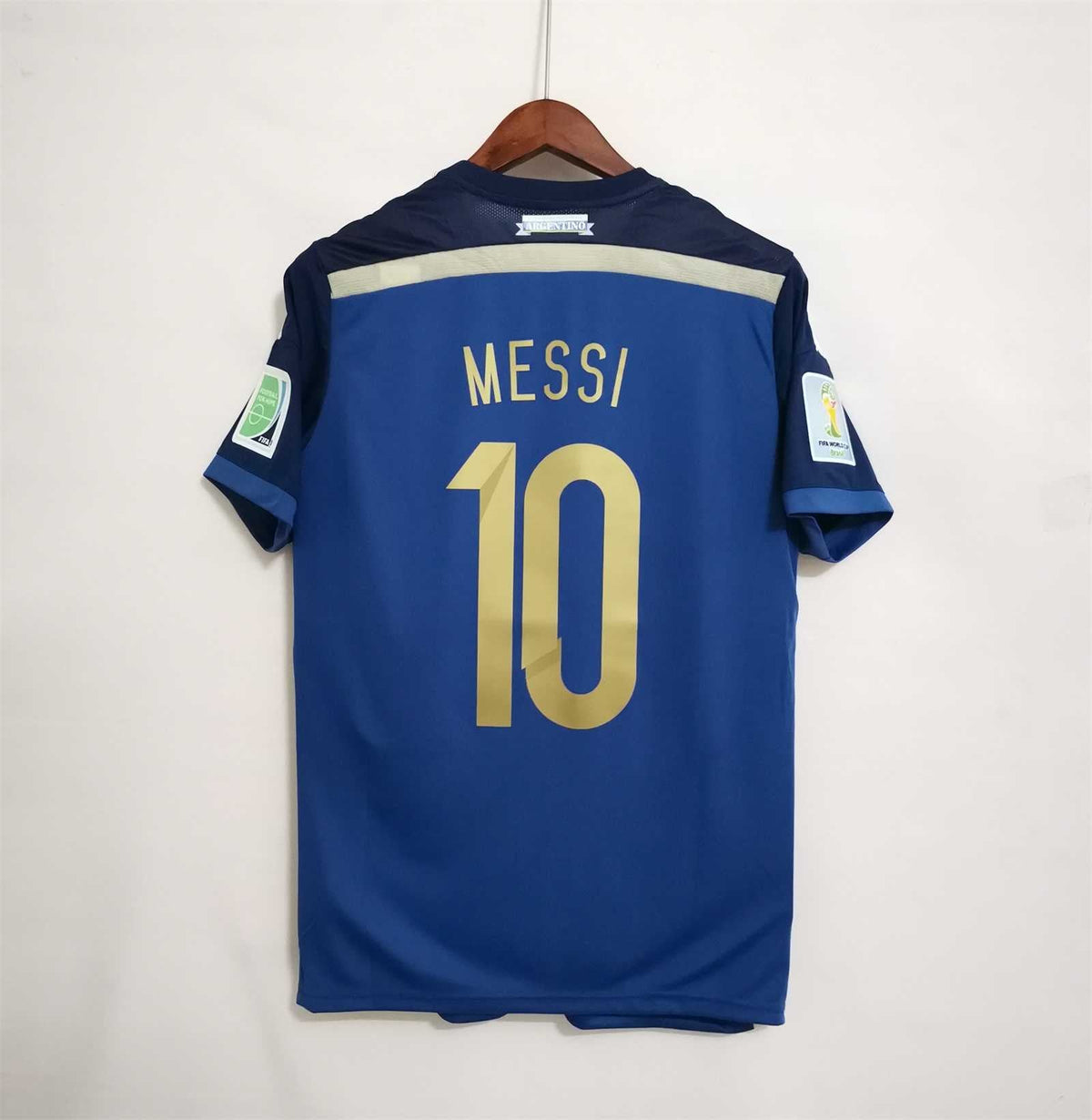 Messi Argentina Away Jersey World Cup Final 2014 — image 1