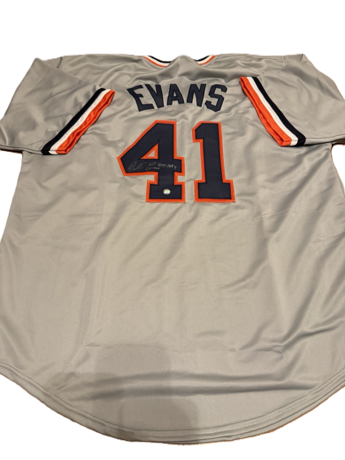 Darrell Evans Autographed Detroit Tigers Jersey (AWM)