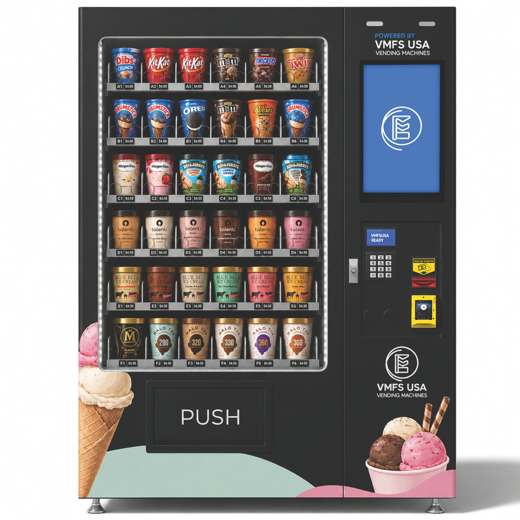Frozen Ice Cream Vending Machine