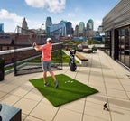 Garmin Approach R10 with PlayBetter SimStudio™ ESSENTIALS Package | Golf Simulator Studio with Impact Screen, Enclosure, Hitting Mat, Projector & Alignment Stand