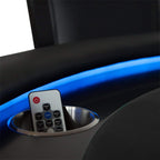 BBO Poker Tables Ginza LED Black Round Poker Table