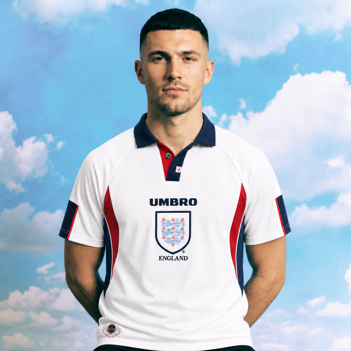 Beckham England Home Jersey 1998 — image 3