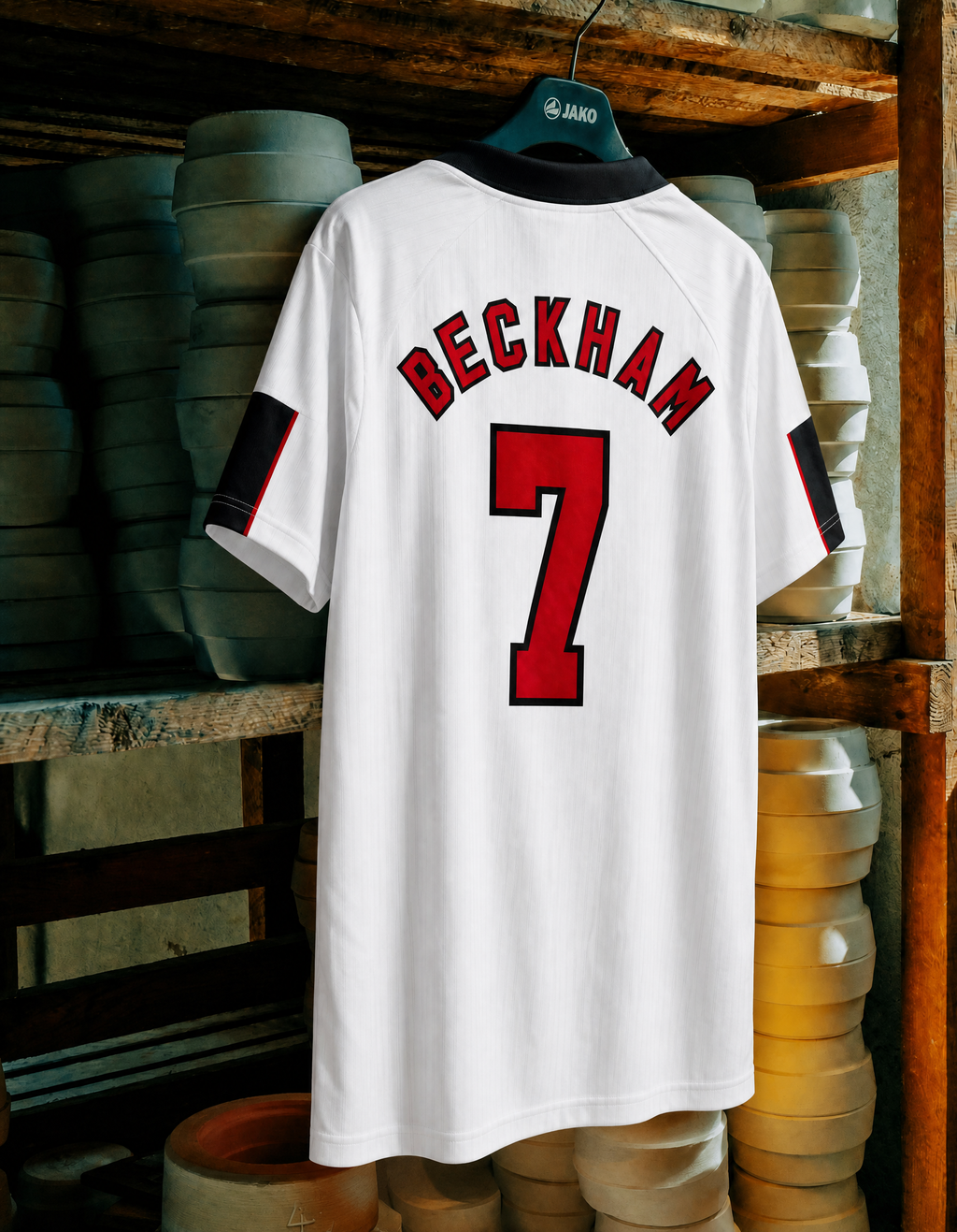 Beckham England Home Jersey 1998 — image 4