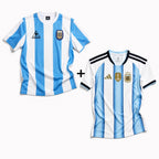 Maglia Maradona Argentina Home 1986 Vittoria Mondiali + Maglia Messi Argentina Home 2026
