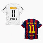 Maglia Neymar Santos Home 2012/13 + Maglia Neymar Barcellona Home Final UCL 2014/15