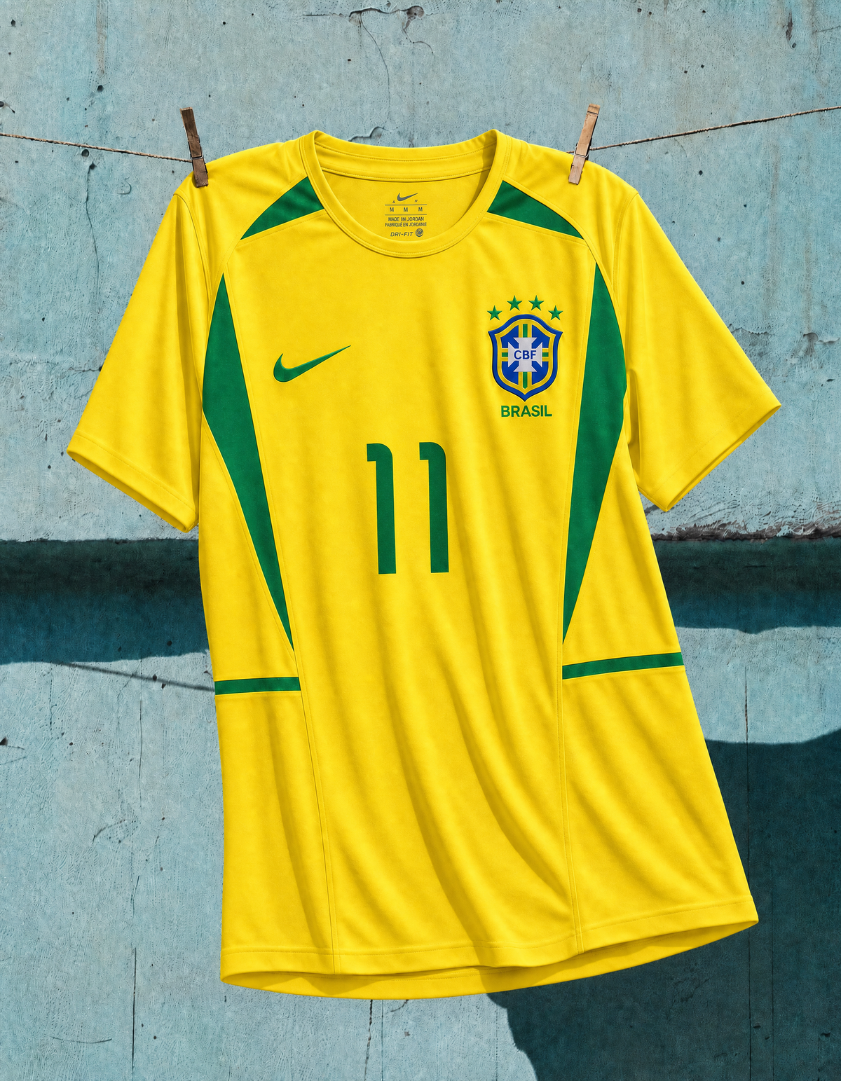 Ronaldinho Brazil Home Jersey 2002 — image 4