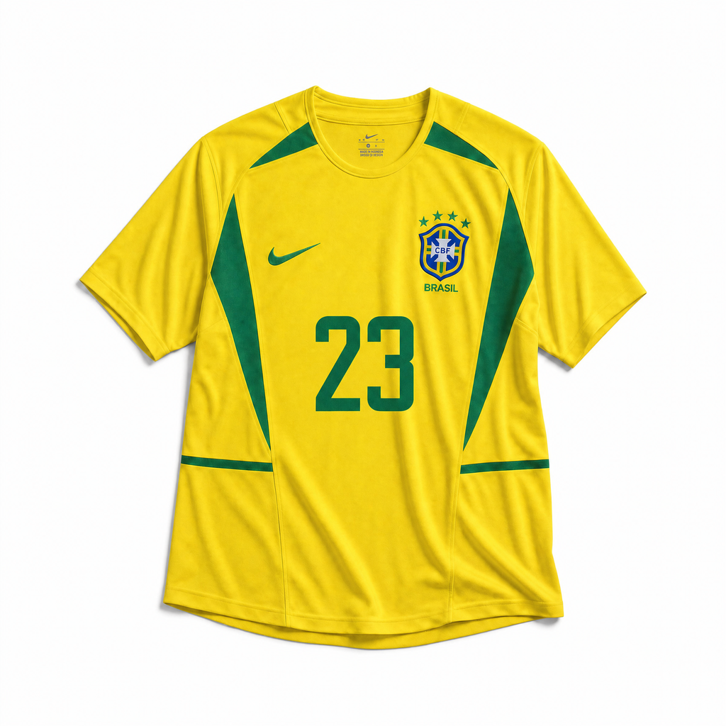 Kaká Brazil Home Jersey 2002 — image 2