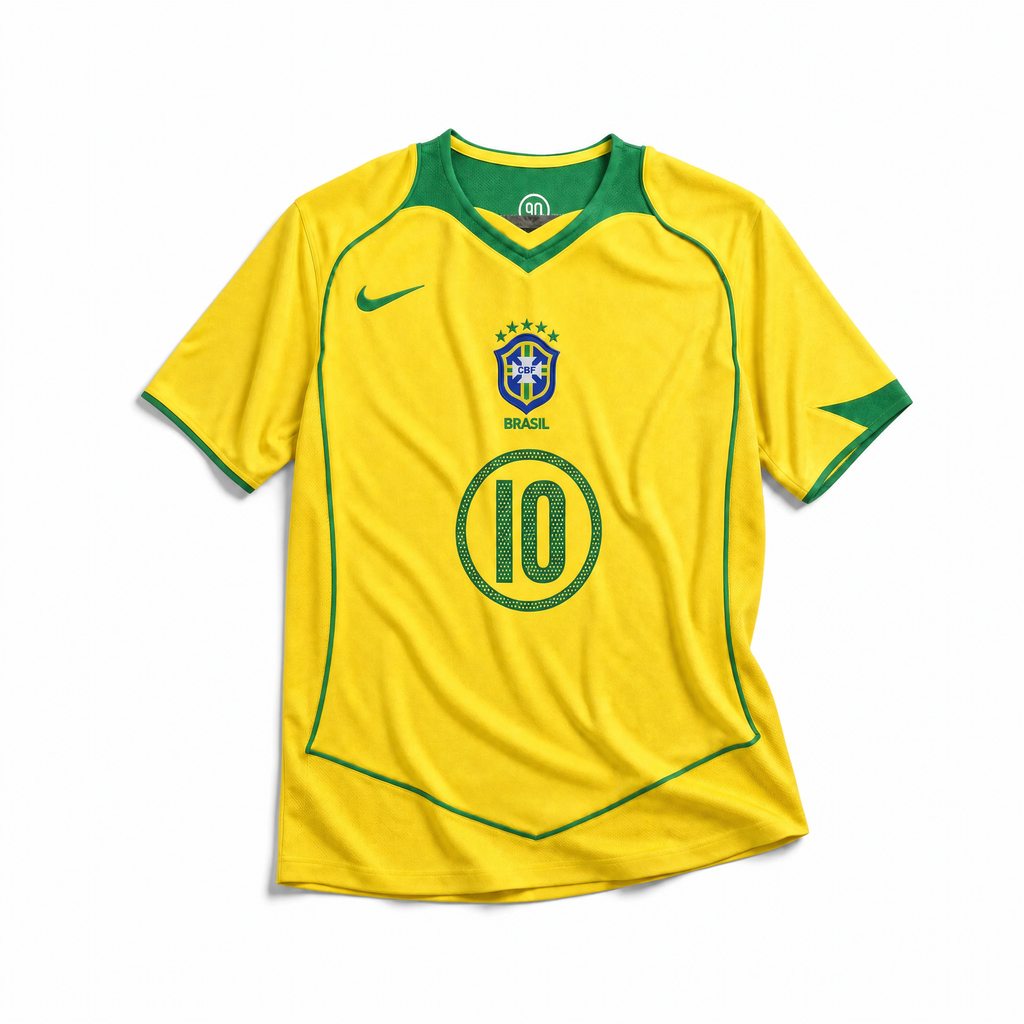 Ronaldinho Brazil Home Jersey 2004 — image 3