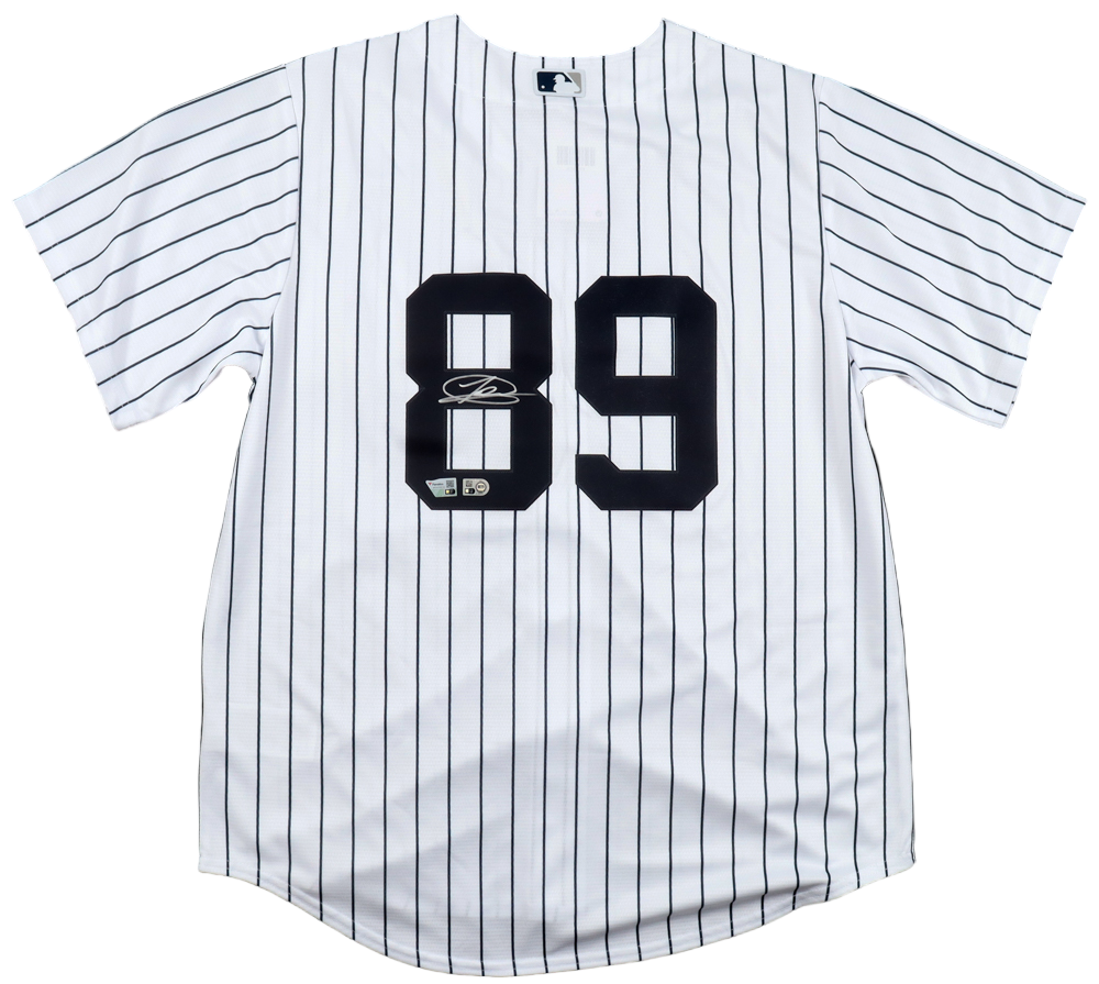 Jasson Dominguez Autographed Jersey JSA Authenticated (MLB &amp; Fanatics)