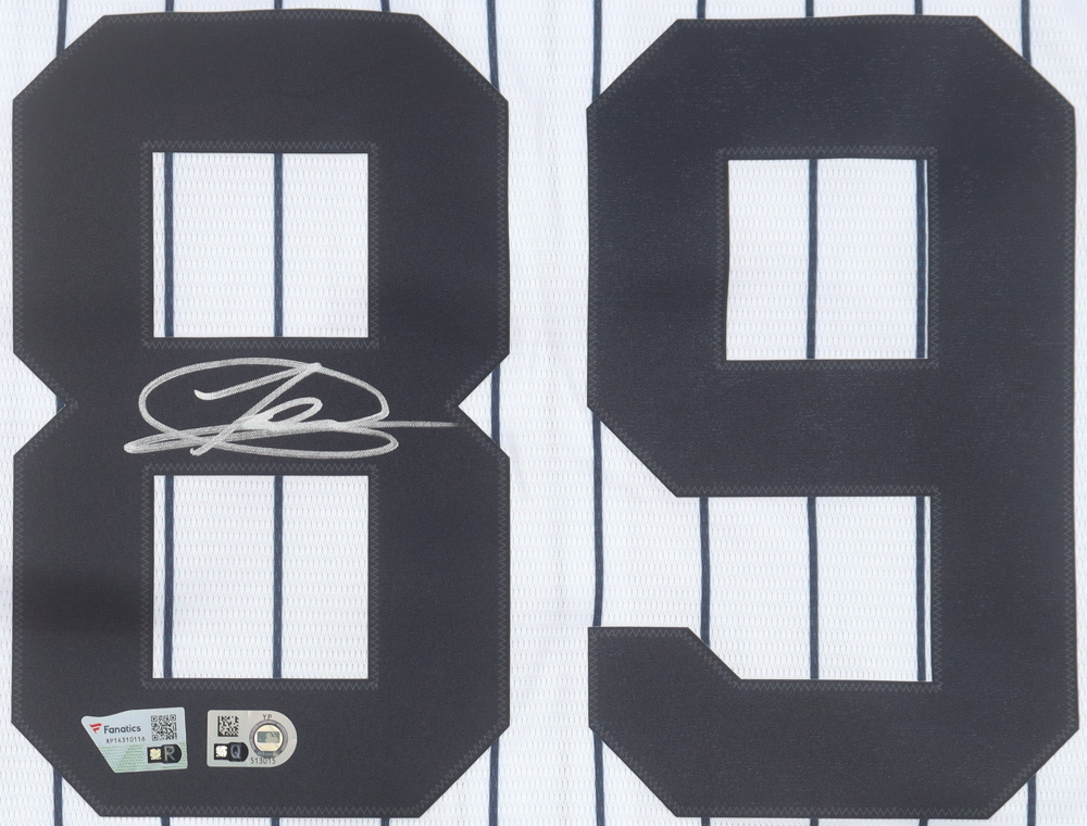 Jasson Dominguez Autographed Jersey JSA Authenticated (MLB &amp; Fanatics)