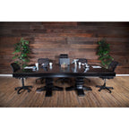 BBO Poker Tables Lumen HD LED Black Poker Table 10 Person