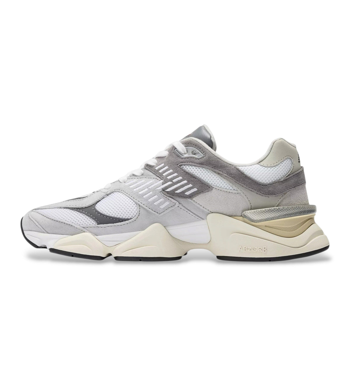 New Balance 9060 grey leather trainers