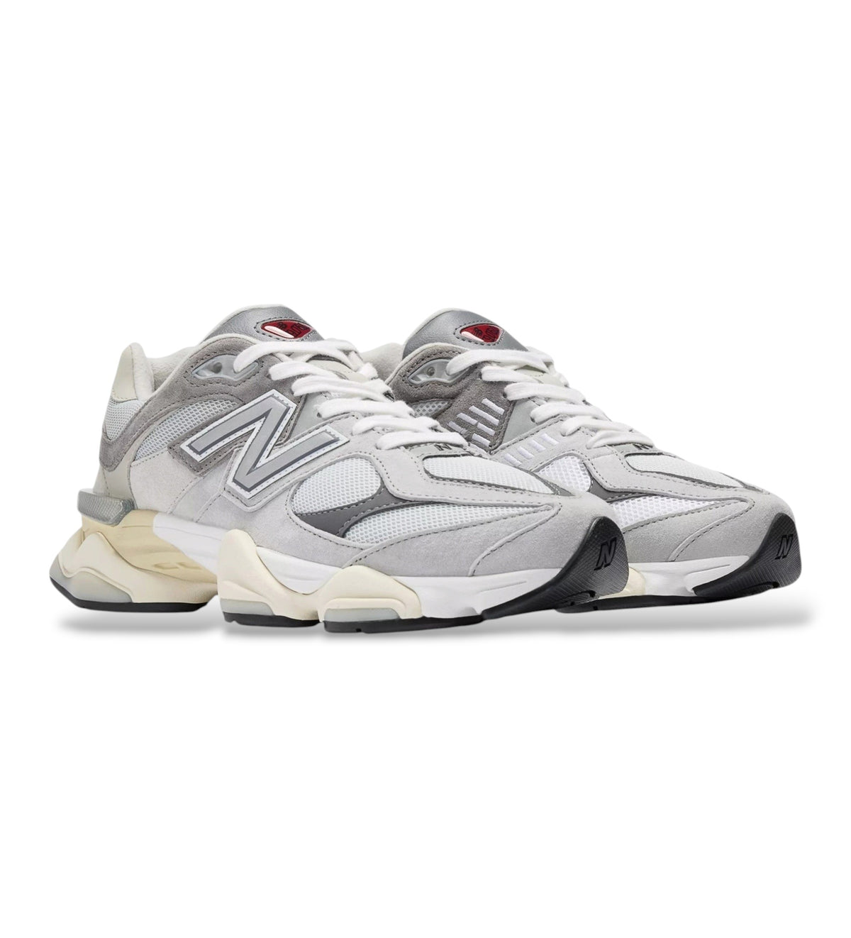 New Balance 9060 grey leather trainers