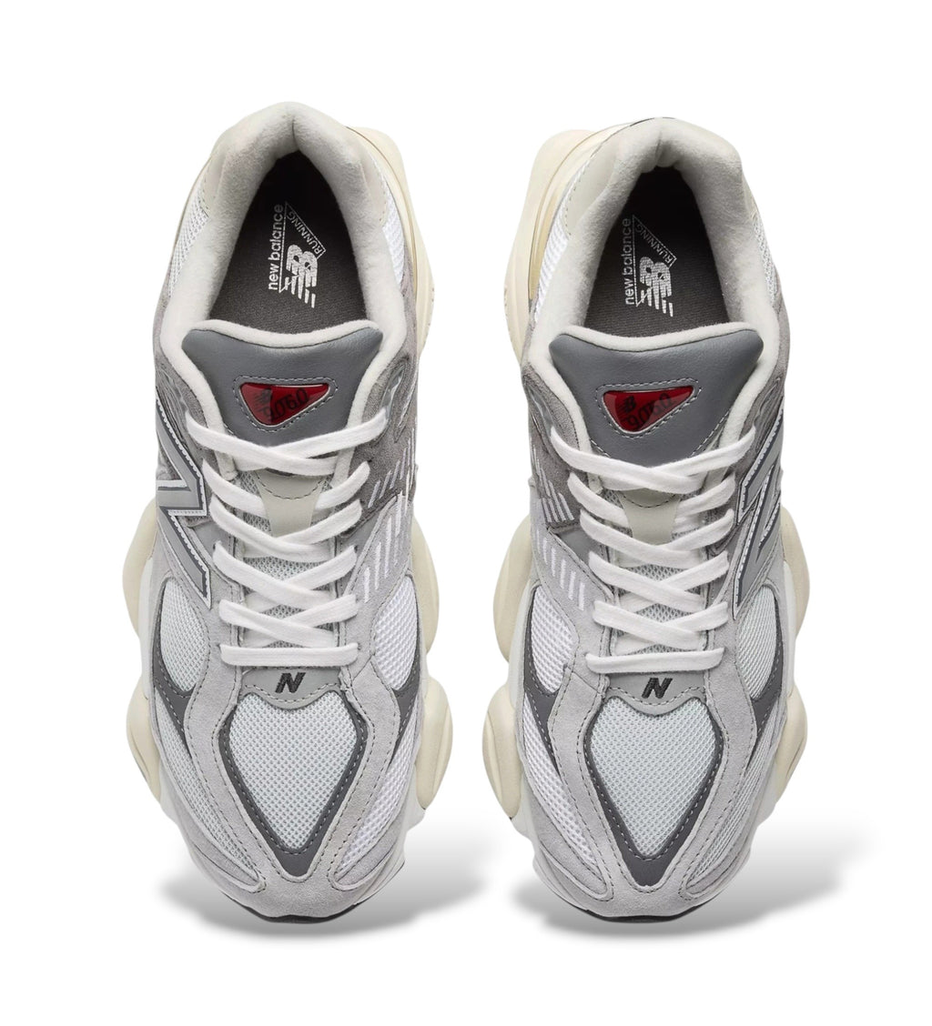 New Balance 9060 grey leather trainers