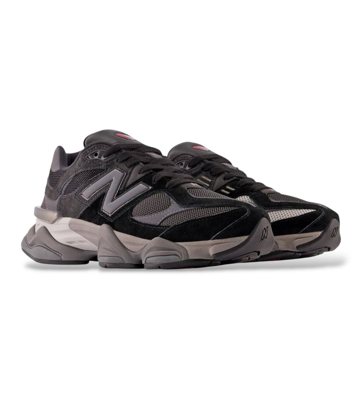New Balance 9060 black leather trainers