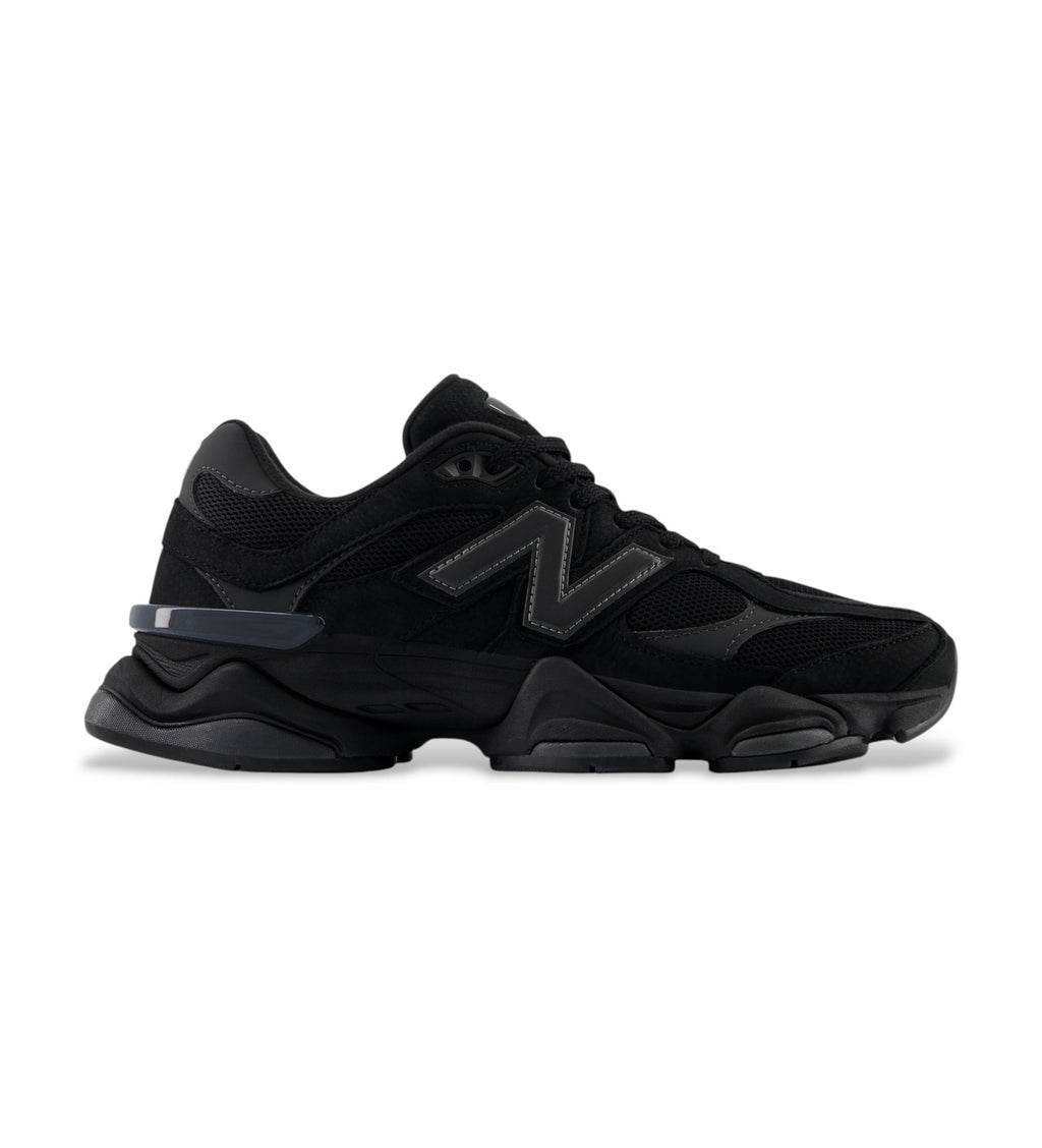 New Balance 9060 black leather trainers