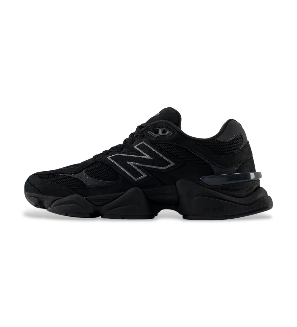 New Balance 9060 black leather trainers
