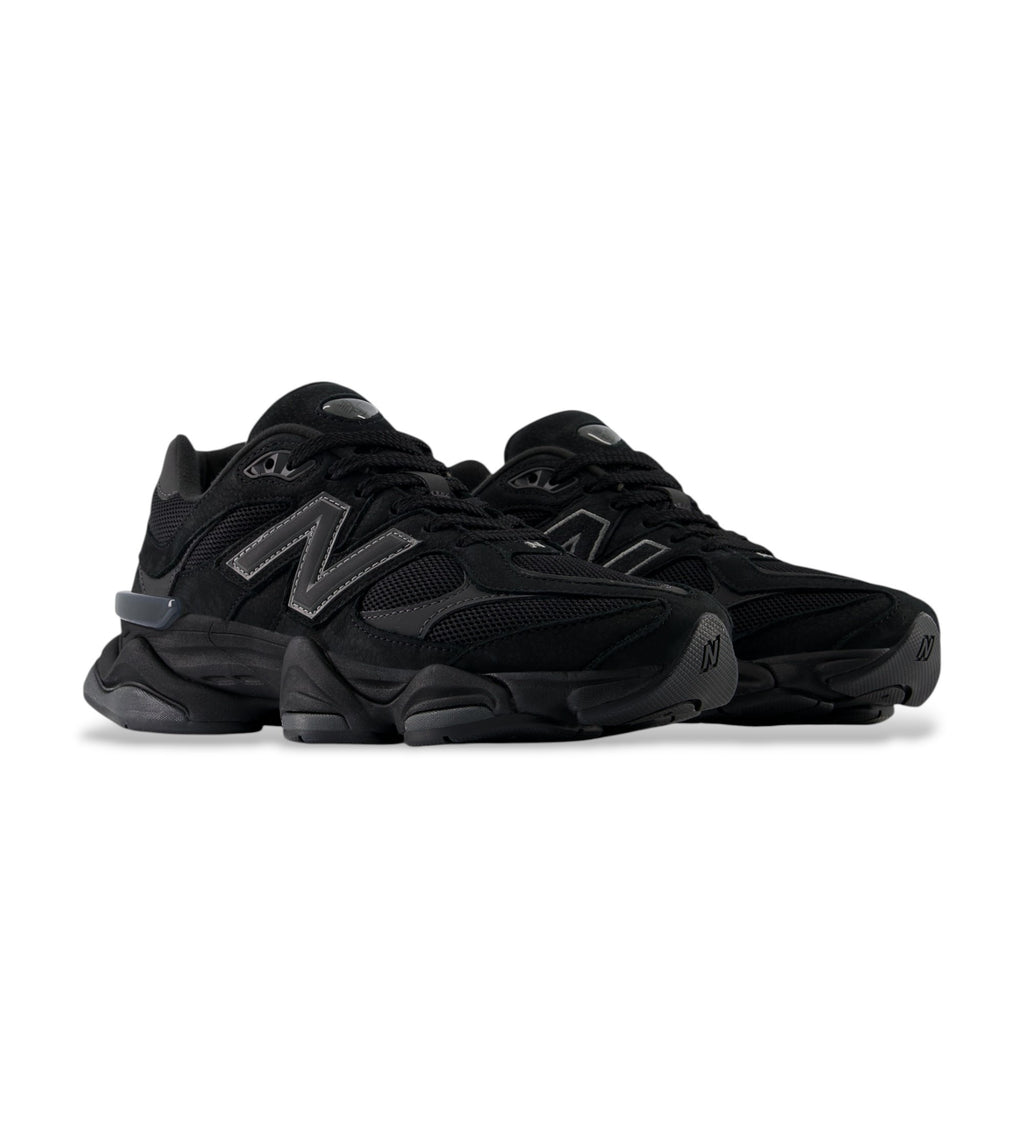 New Balance 9060 black leather trainers