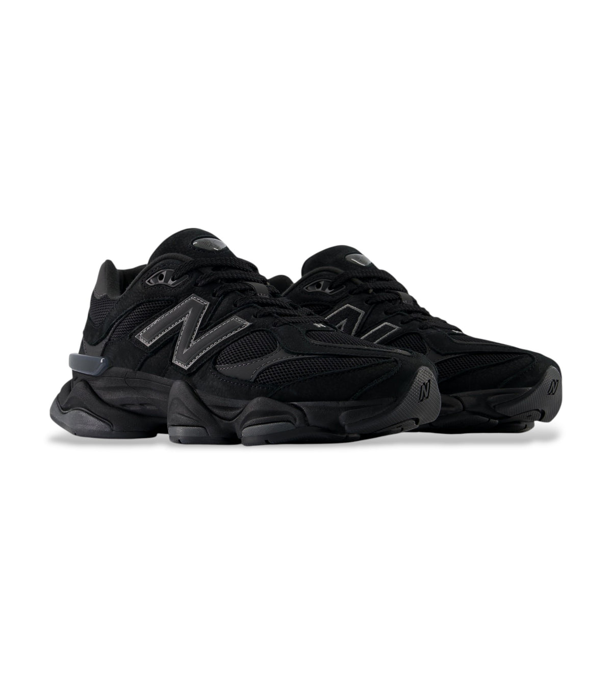 New Balance 9060 black leather trainers