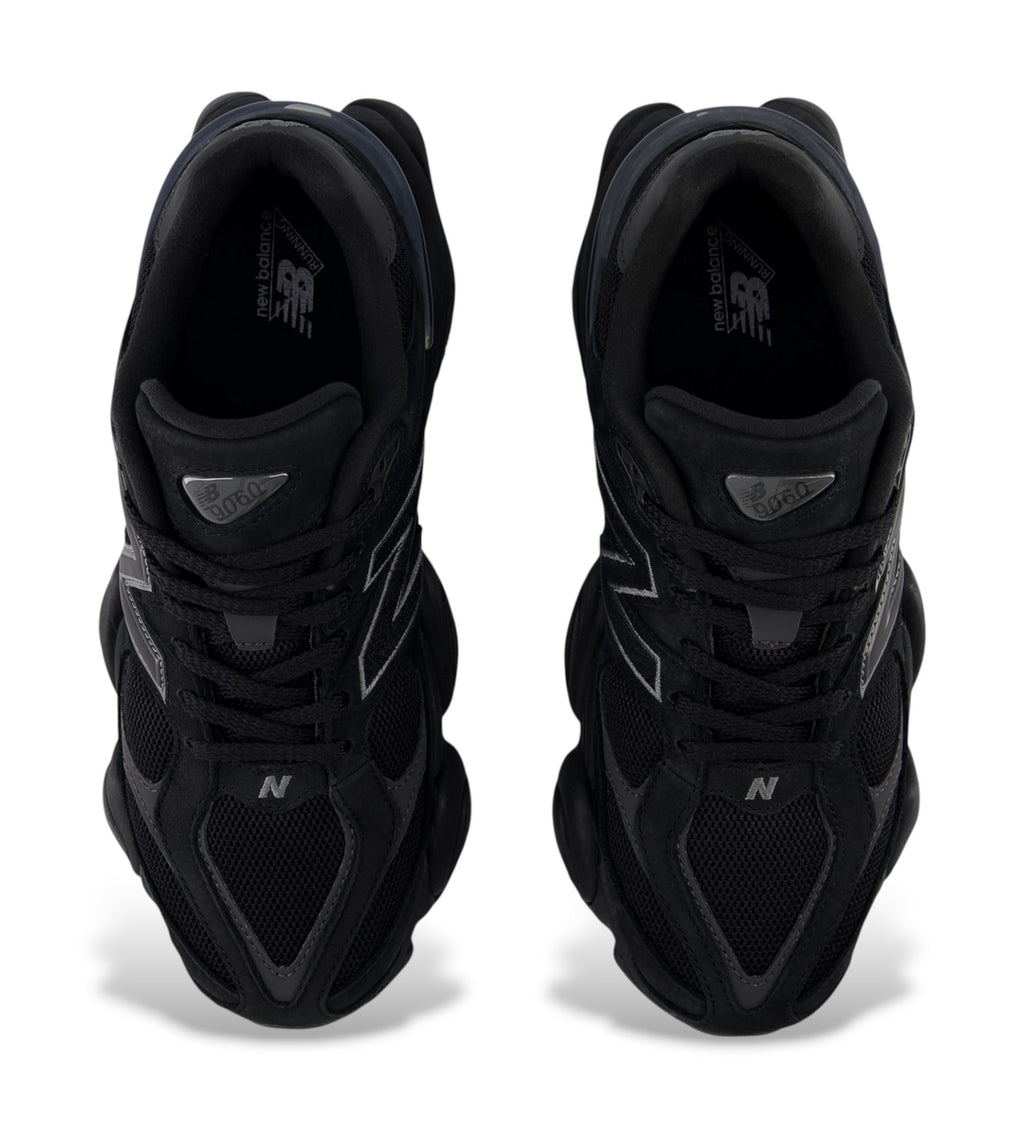 New Balance 9060 black leather trainers