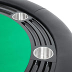 BBO Poker Tables Nighthawk Black Round Poker Table 8 Person