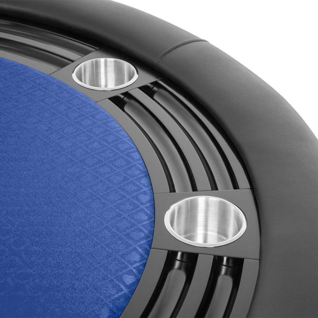 BBO Poker Tables Nighthawk Black Round Poker Table 8 Person